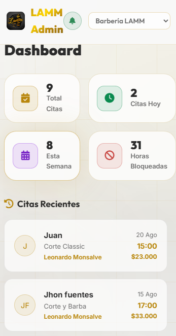 Agendas Plus vista movil